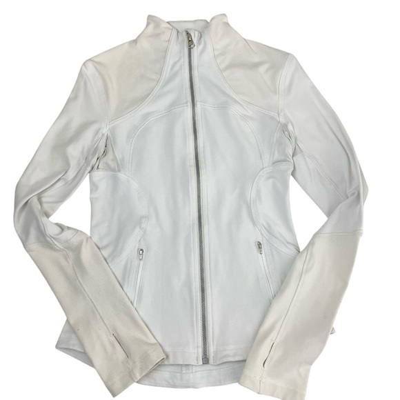 lululemon Forme Jacket Full Zip Dune White Sz 6 - Picture 12 of 16